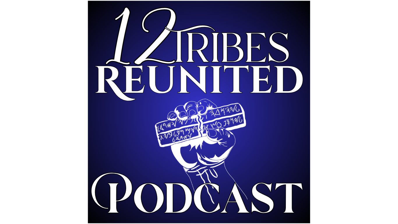 Twelve, 12 Tribes Reunited Podcast Logo, Ezekiel 37 Hand Tally Stick